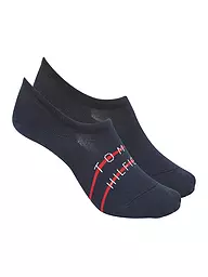 TOMMY HILFIGER | Herren Füsslinge 2er Pkg white  | dunkelblau