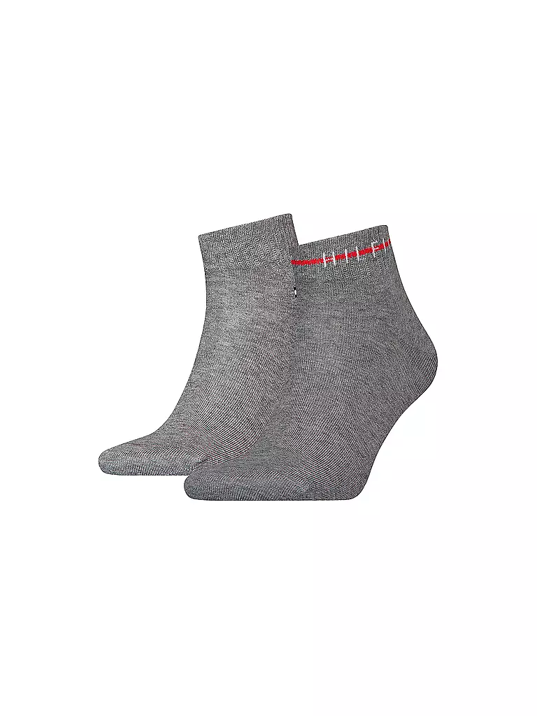 TOMMY HILFIGER | Herren Socken 2er Pkg mid grey melange | grau