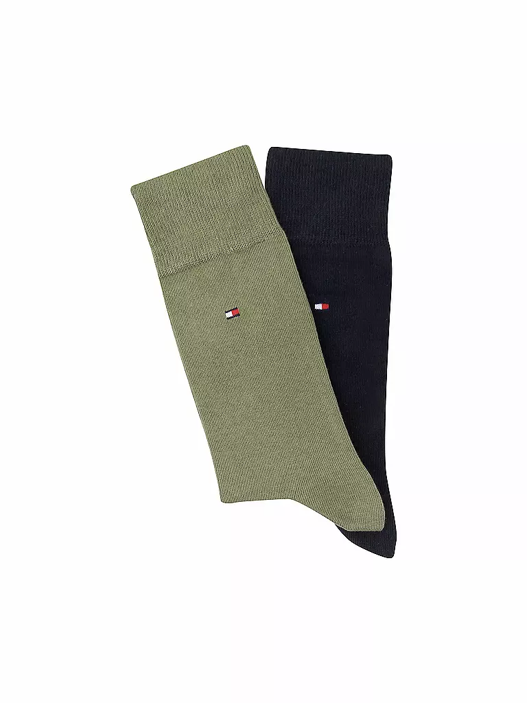 TOMMY HILFIGER | Herrensocken Classic 2er Pkg  | olive