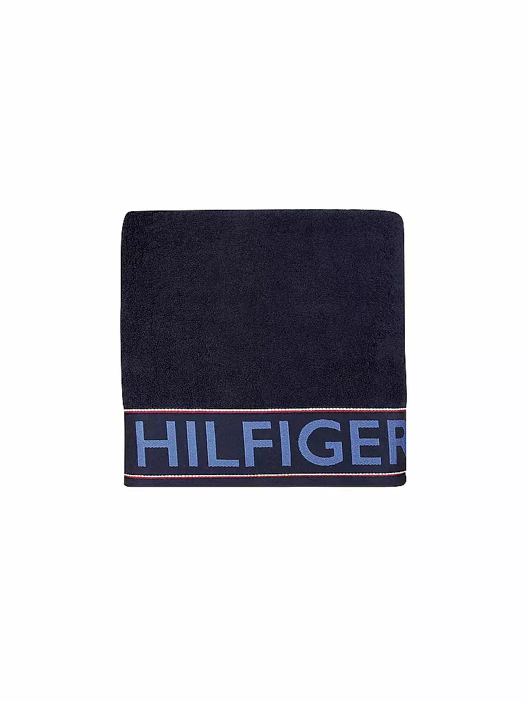 TOMMY HILFIGER | Hilfiger Iconic Frottee Duschtuch 70x130cm (Navy) | blau