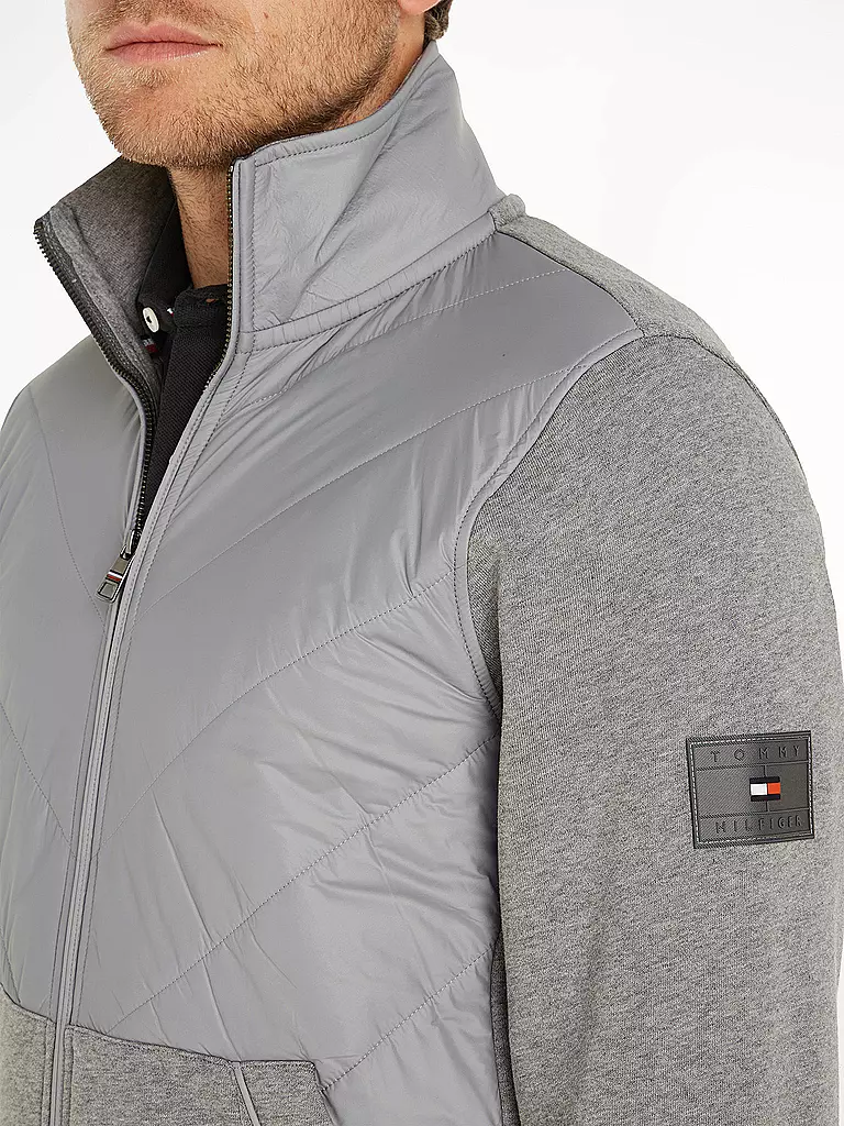 TOMMY HILFIGER | Hybridjacke - Sweatjacke | grau