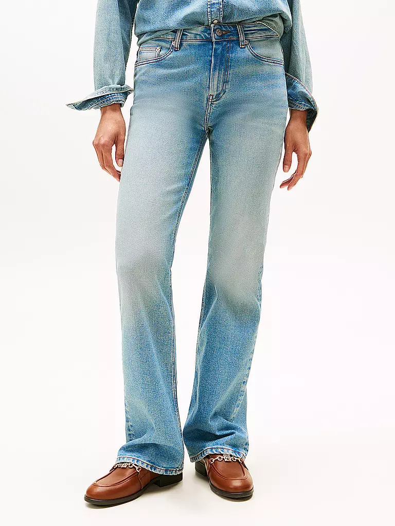 TOMMY HILFIGER | Jeans Flared/Bootcut  DNM LEX | hellblau