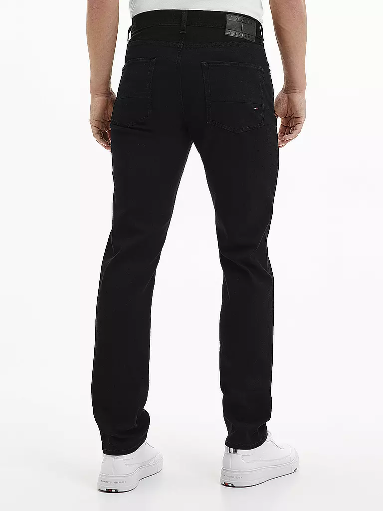 TOMMY HILFIGER | Jeans Straight Fit " Denton " | schwarz
