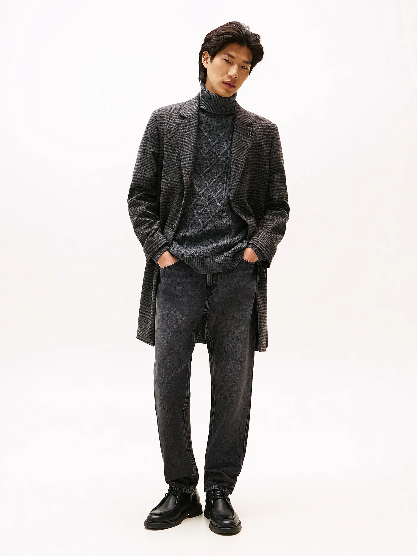 TOMMY HILFIGER | Jeans Tapered Fit  | grau
