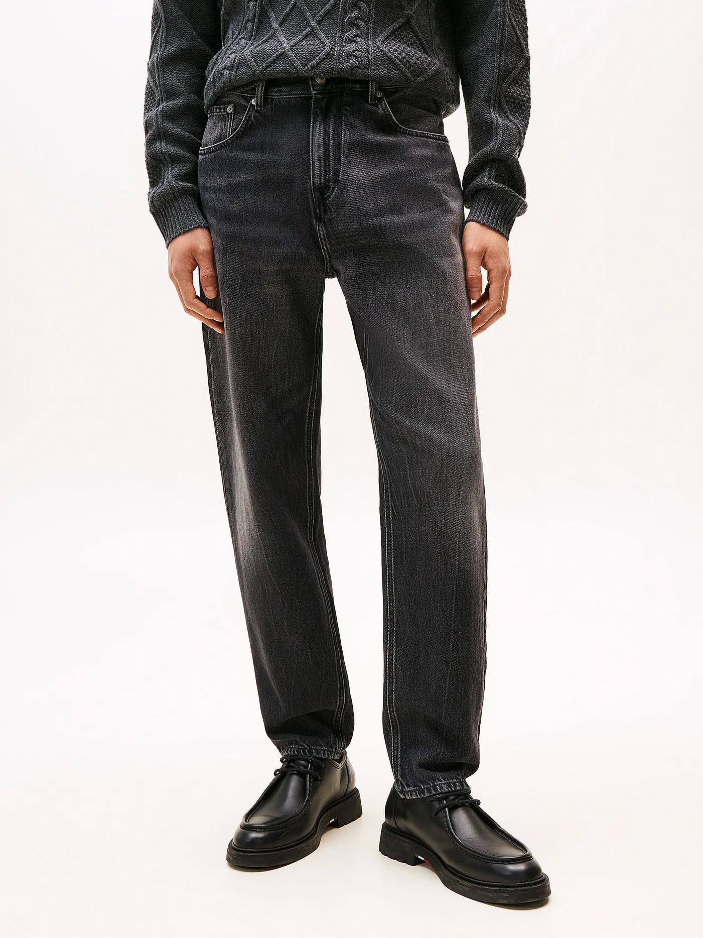 TOMMY HILFIGER | Jeans Tapered Fit  | grau