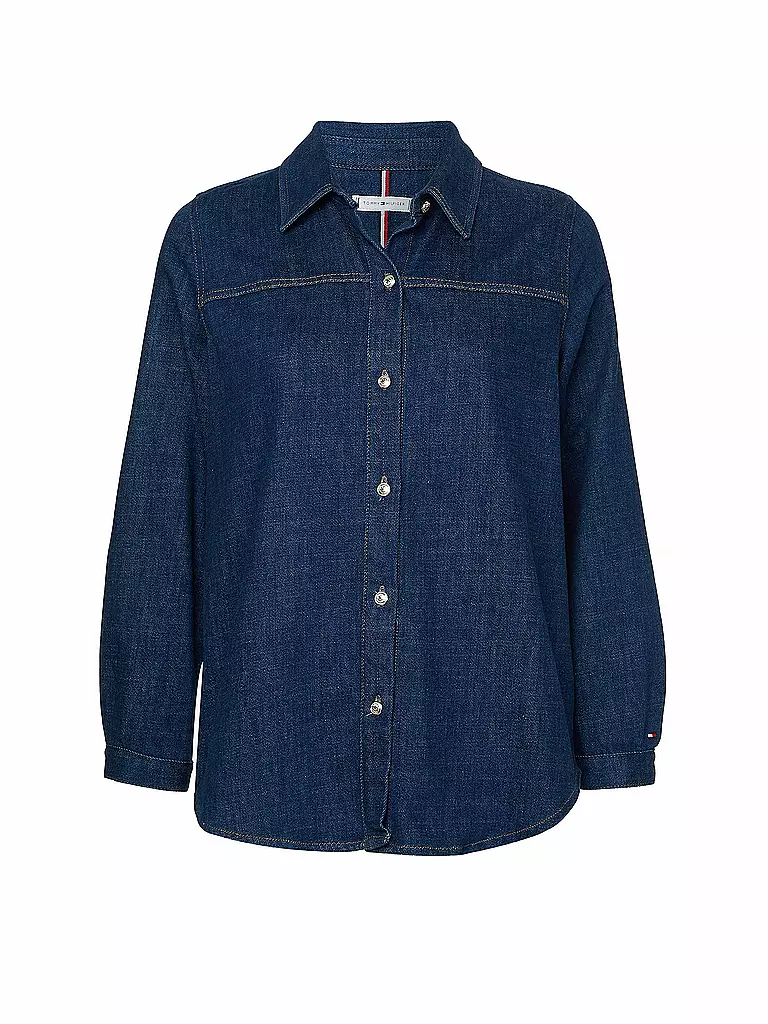 TOMMY HILFIGER | Jeansbluse - Overshirt  | blau