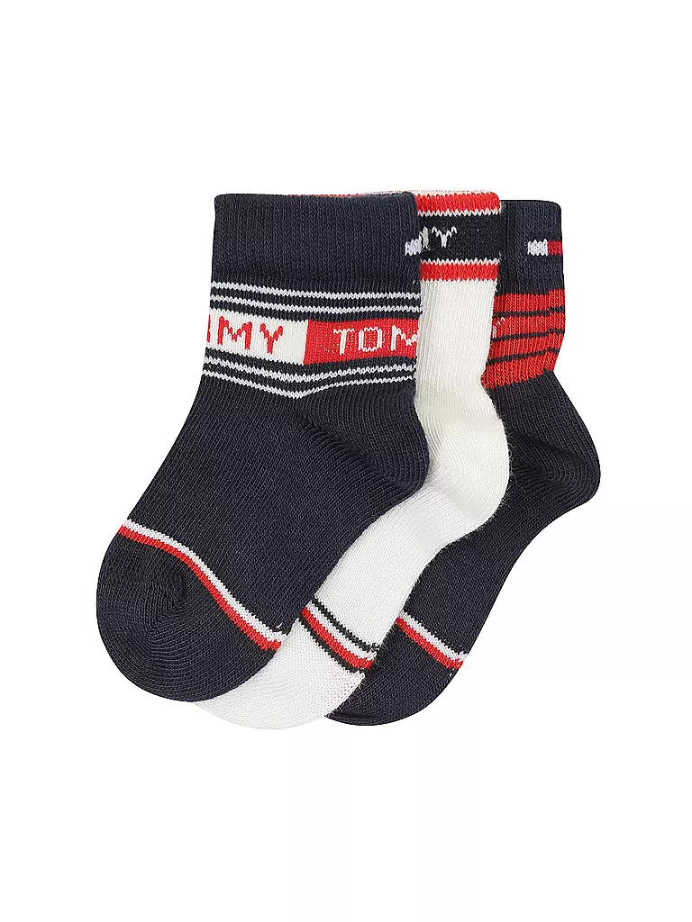 TOMMY HILFIGER | Jungen  Socken Geschenkebox 3er Pkg tommy original | dunkelblau