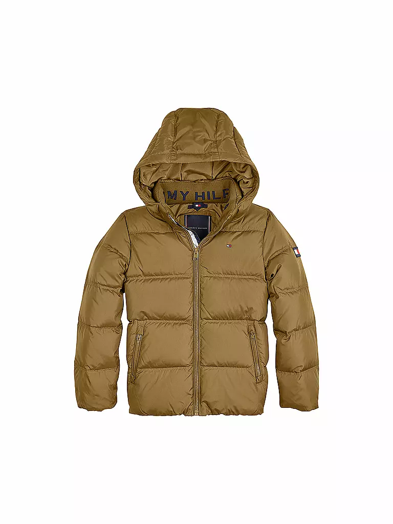 TOMMY HILFIGER | Jungen Daunenjacke Essential | olive