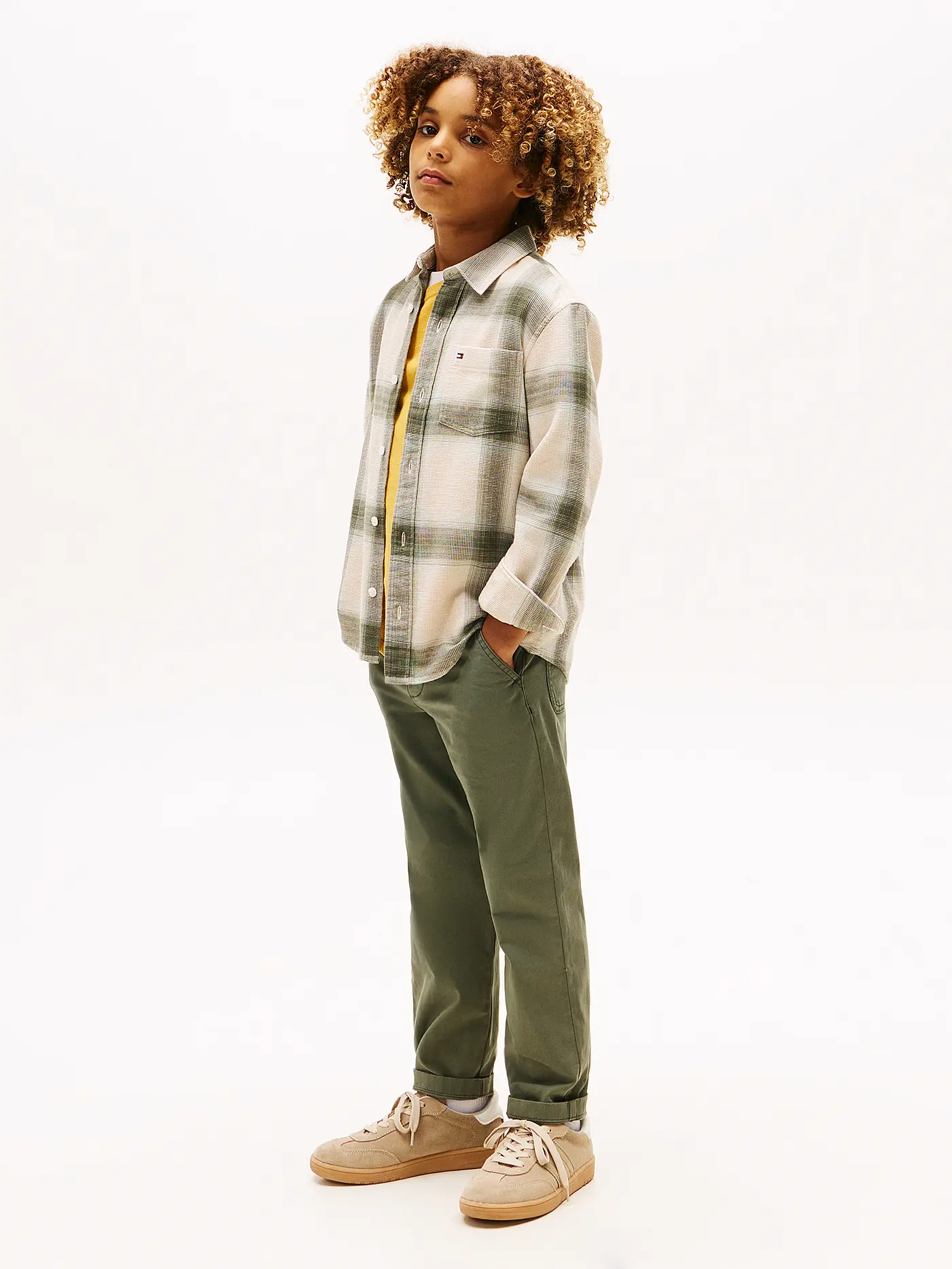 TOMMY HILFIGER | Jungen Hemd | creme