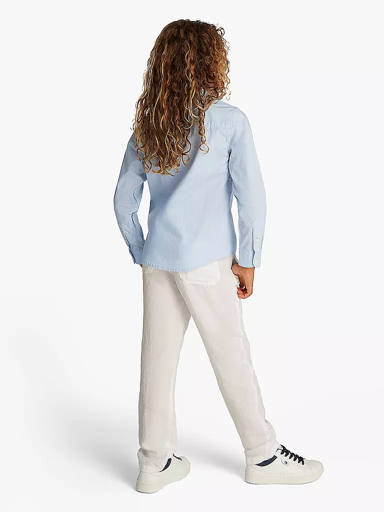 TOMMY HILFIGER | Jungen Hemd | hellblau