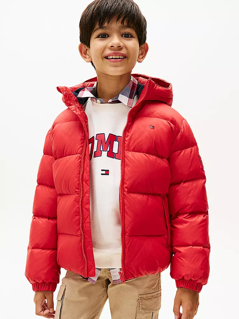 TOMMY HILFIGER | Jungen Jacke  | rot
