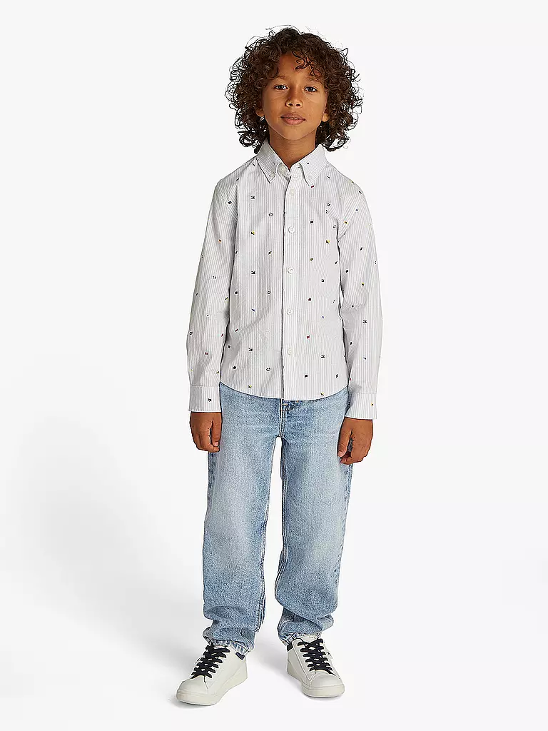 TOMMY HILFIGER | Jungen Jeans Barrel Fit | hellblau