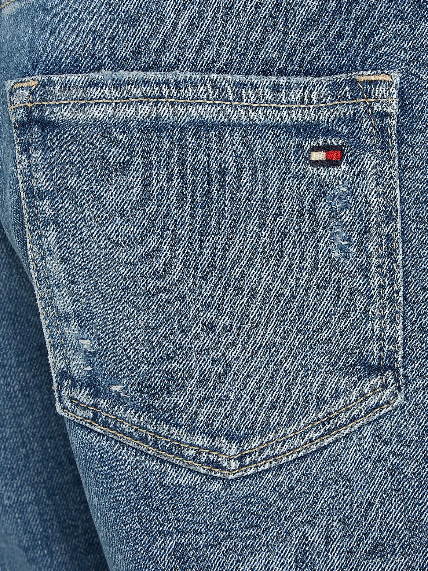 TOMMY HILFIGER | Jungen Jeans Straight Fit ARCHIVE WORN IN  | blau