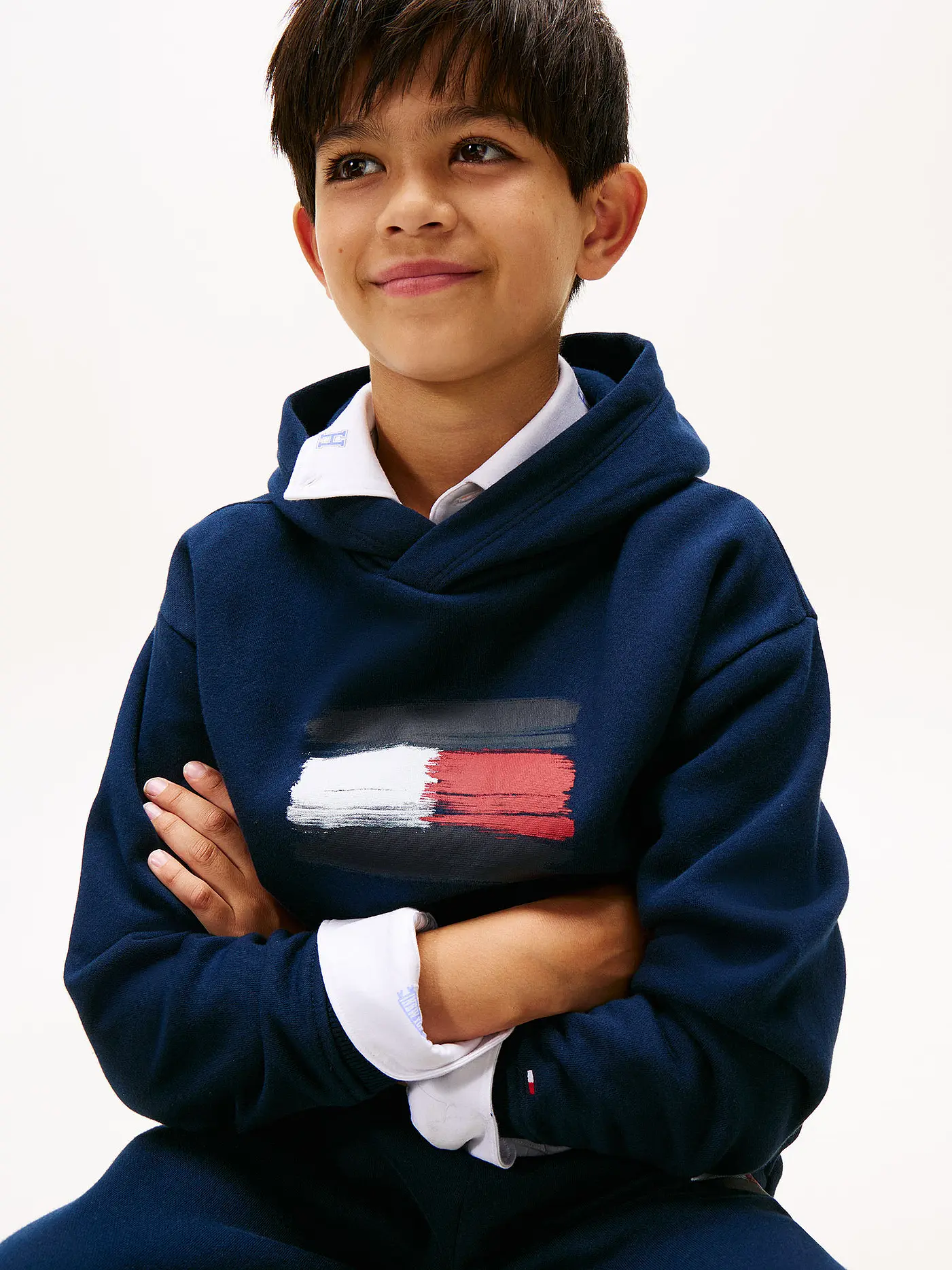 TOMMY HILFIGER | Jungen Kapuzensweater - Hoodie | dunkelblau