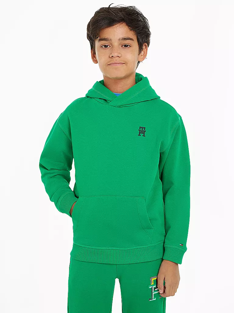 TOMMY HILFIGER | Jungen Kapuzensweater - Hoodie | grün