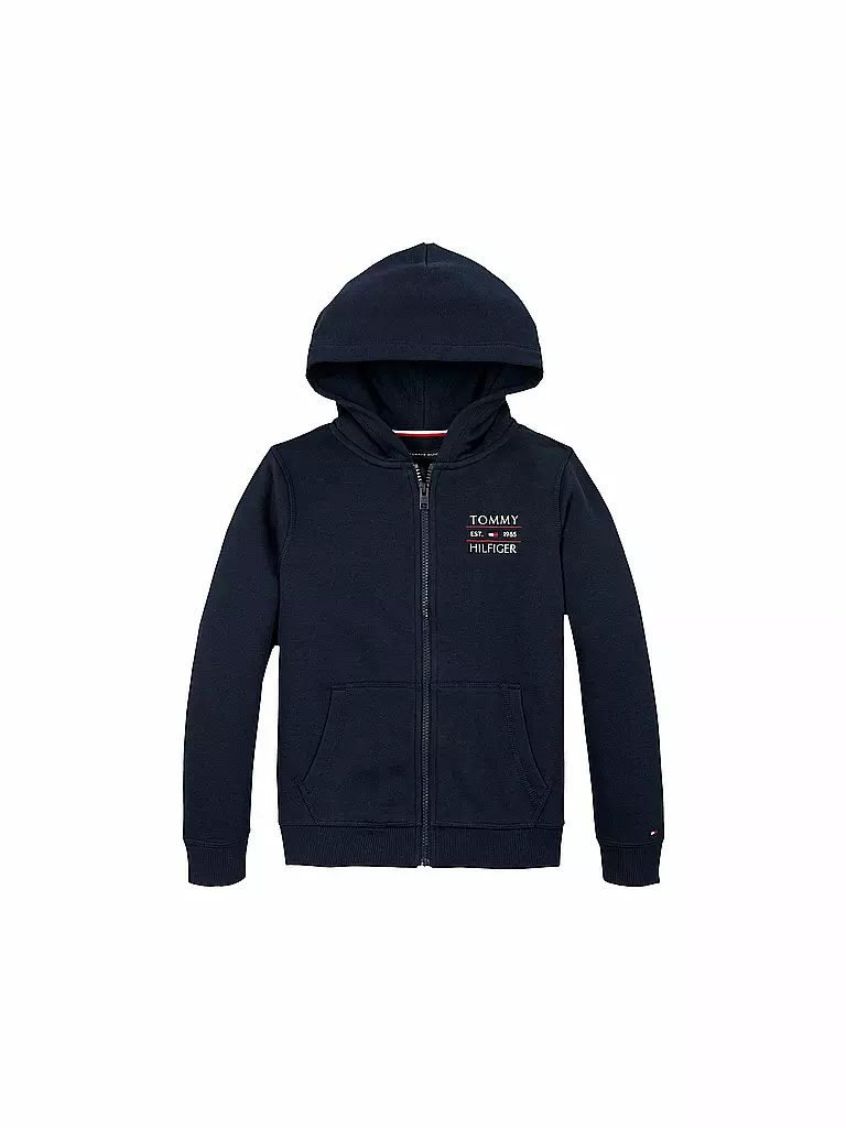 TOMMY HILFIGER | Jungen Kapuzensweatjacke | dunkelblau