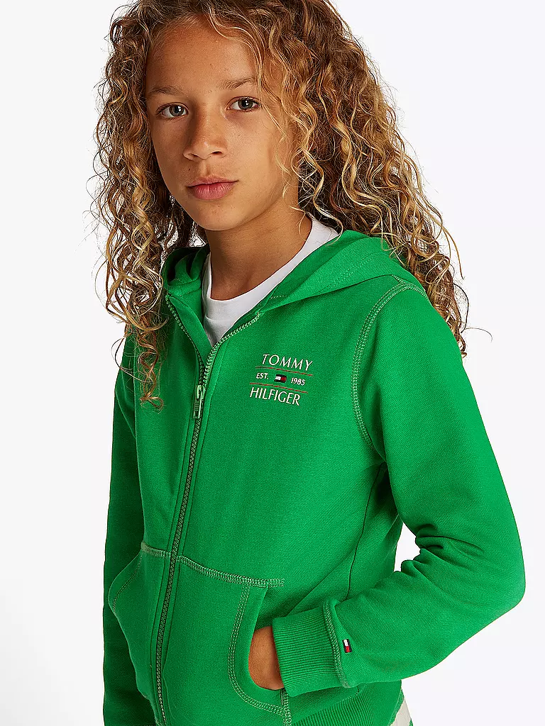 TOMMY HILFIGER | Jungen Kapuzensweatjacke | dunkelblau