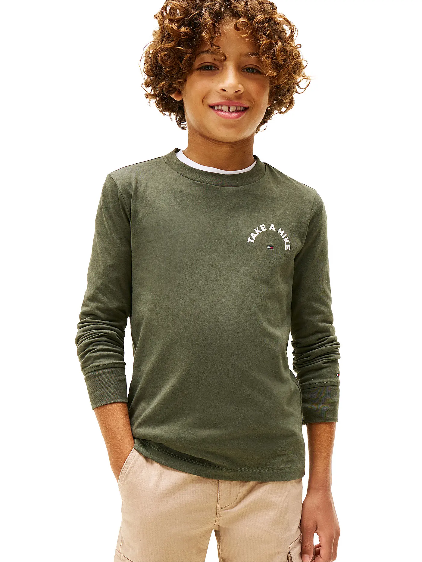 TOMMY HILFIGER | Jungen Langarmshirt  | olive