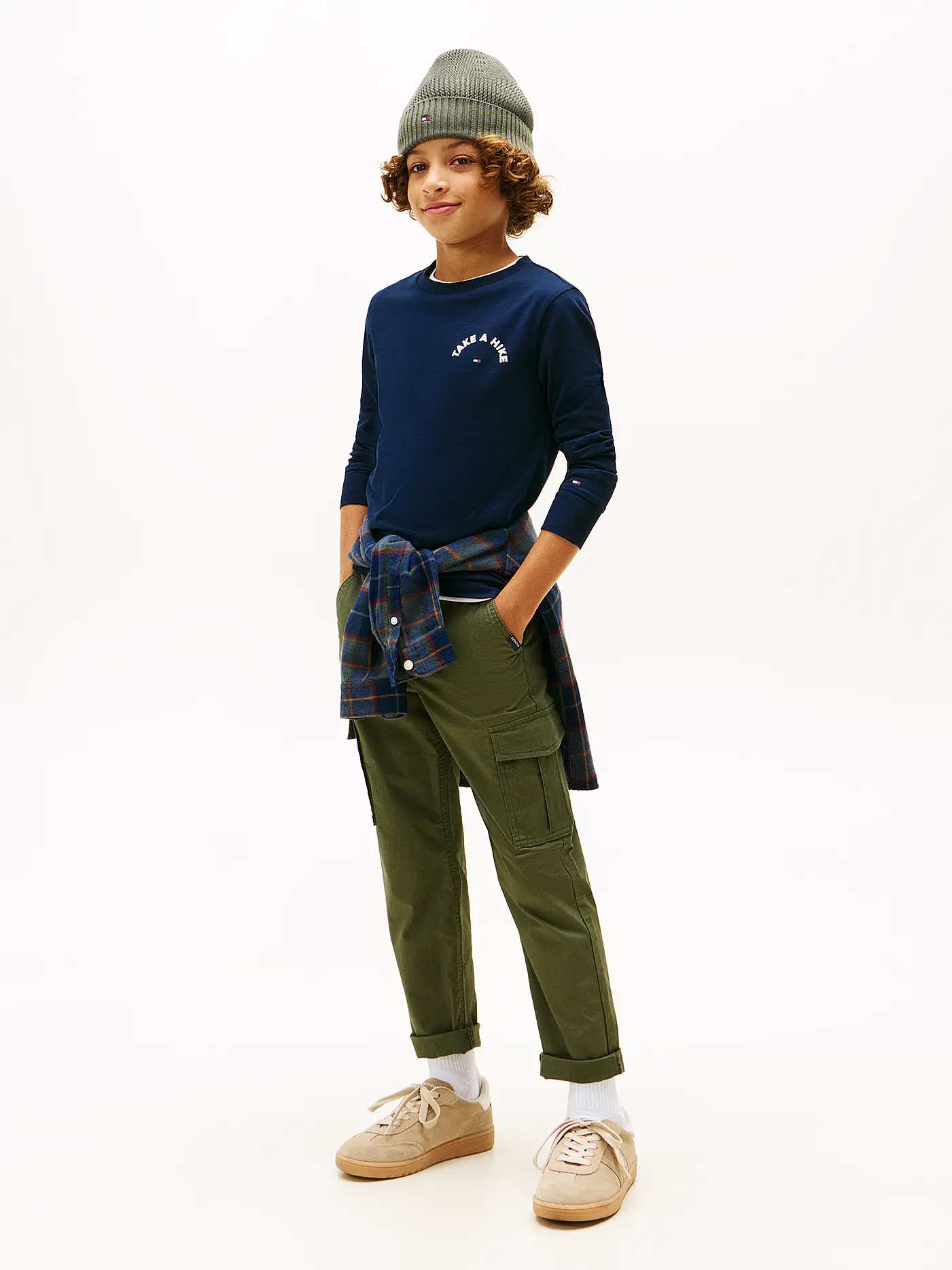 TOMMY HILFIGER | Jungen Langarmshirt  | dunkelblau