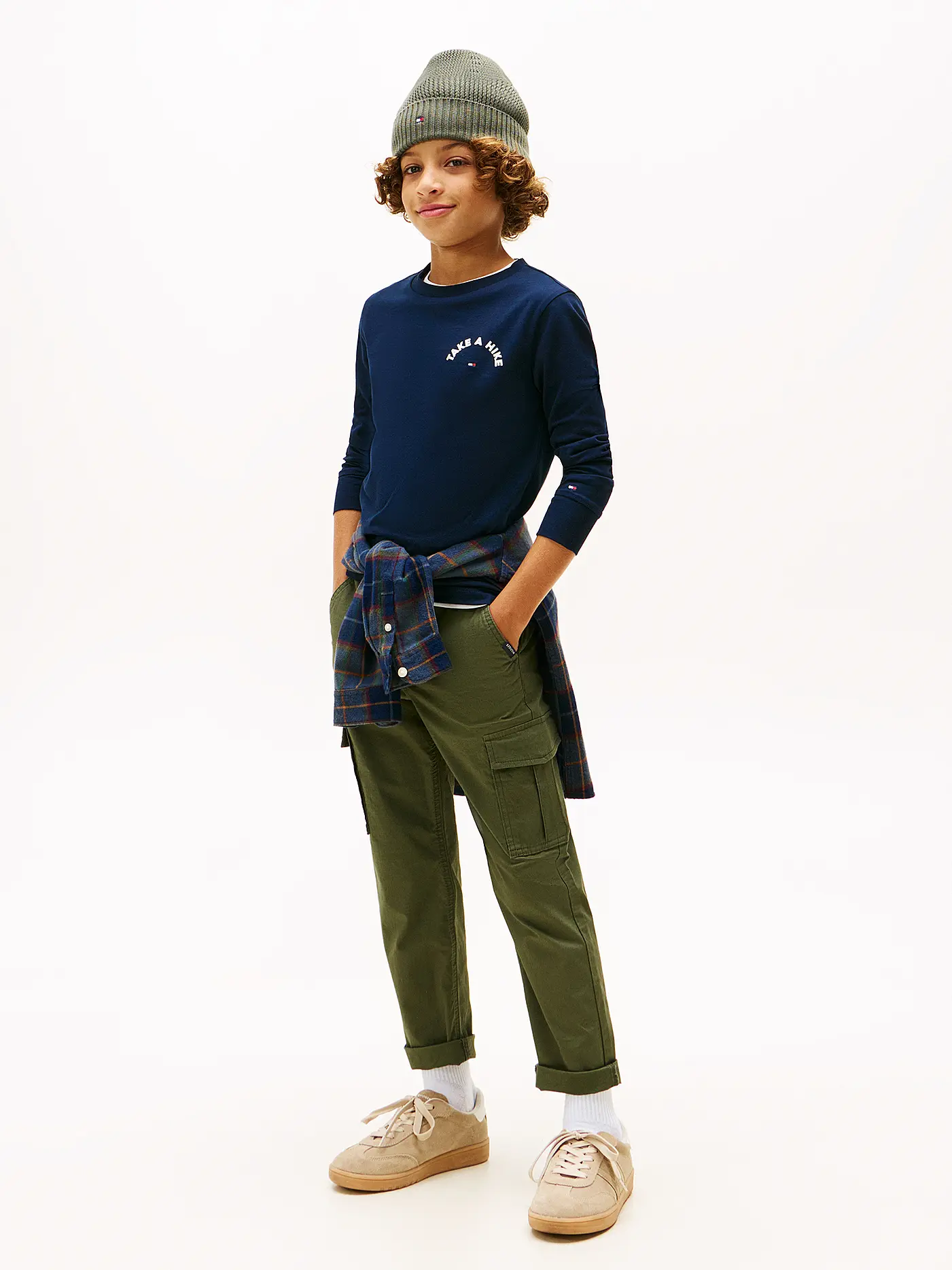 TOMMY HILFIGER | Jungen Langarmshirt  | dunkelblau