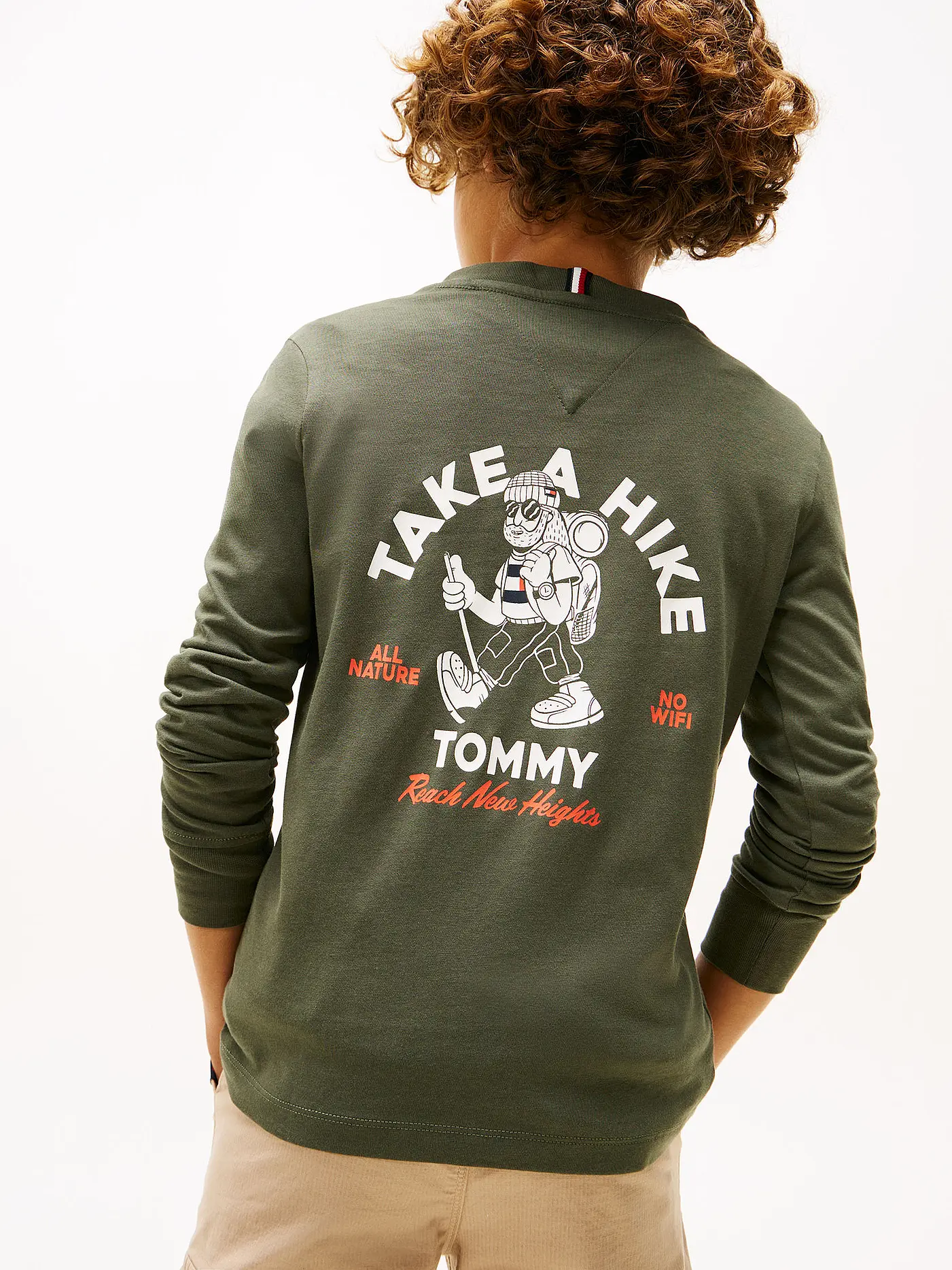 TOMMY HILFIGER | Jungen Langarmshirt  | olive