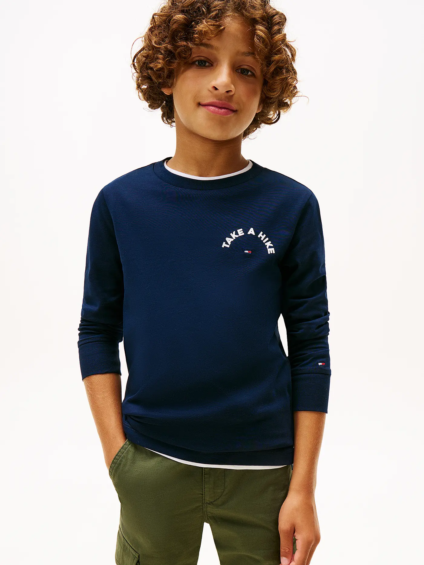 TOMMY HILFIGER | Jungen Langarmshirt  | dunkelblau
