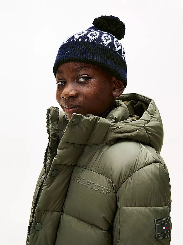 TOMMY HILFIGER | Jungen Mütze - Haube | schwarz