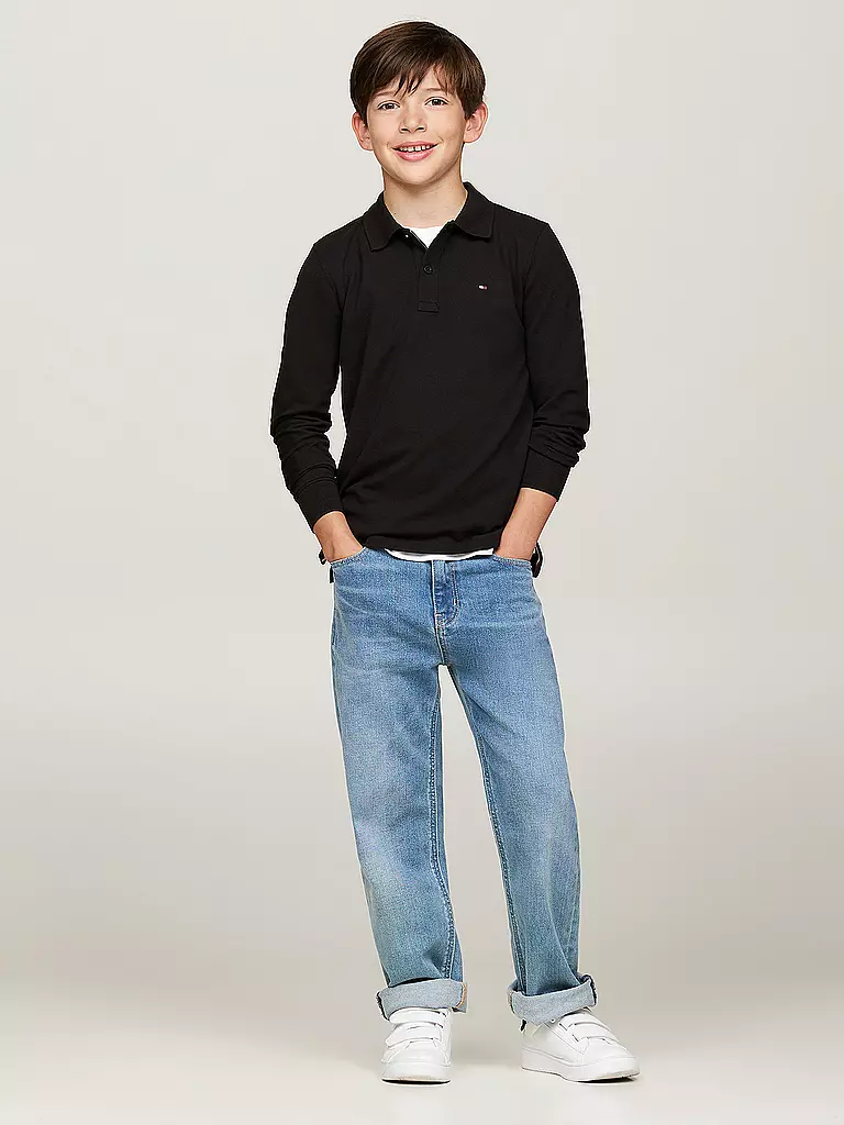 TOMMY HILFIGER | Jungen Poloshirt | schwarz