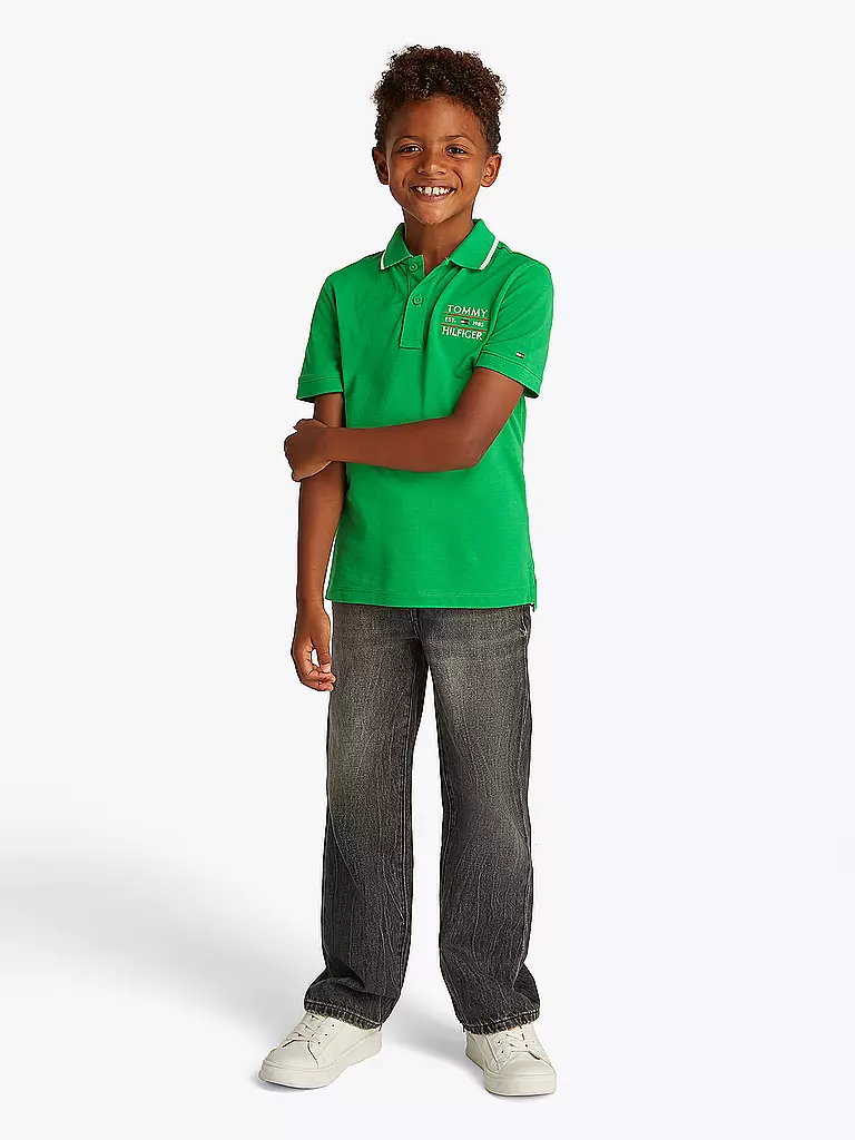TOMMY HILFIGER | Jungen Poloshirt | grün