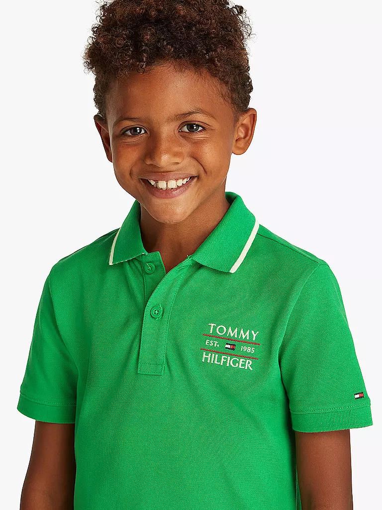 TOMMY HILFIGER | Jungen Poloshirt | grün
