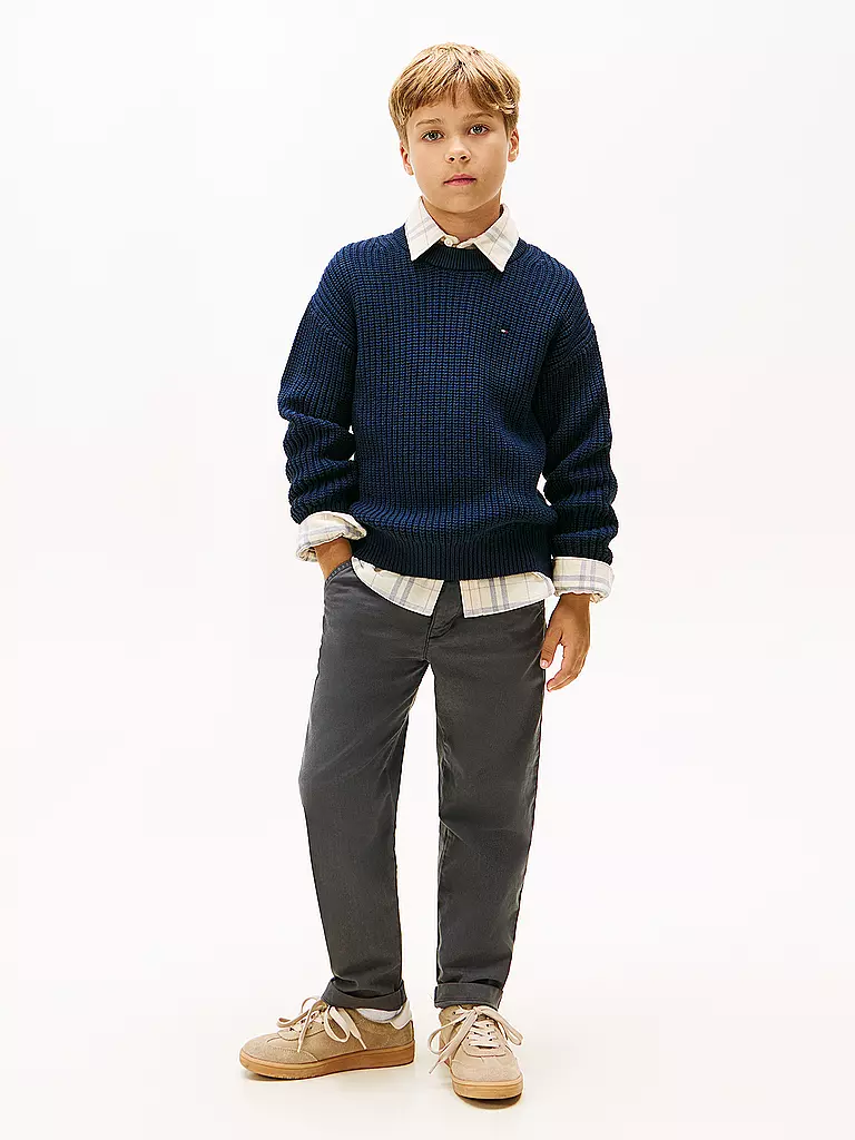 TOMMY HILFIGER | Jungen Pullover | dunkelblau