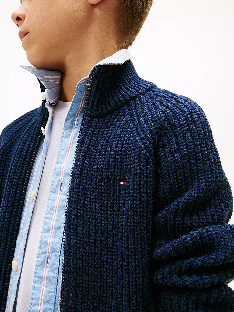 TOMMY HILFIGER | Jungen Strickjacke | dunkelblau