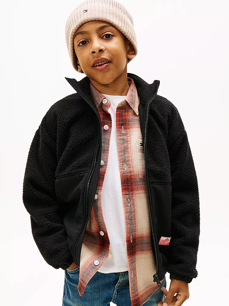 TOMMY HILFIGER | Jungen Sweatjacke  | schwarz