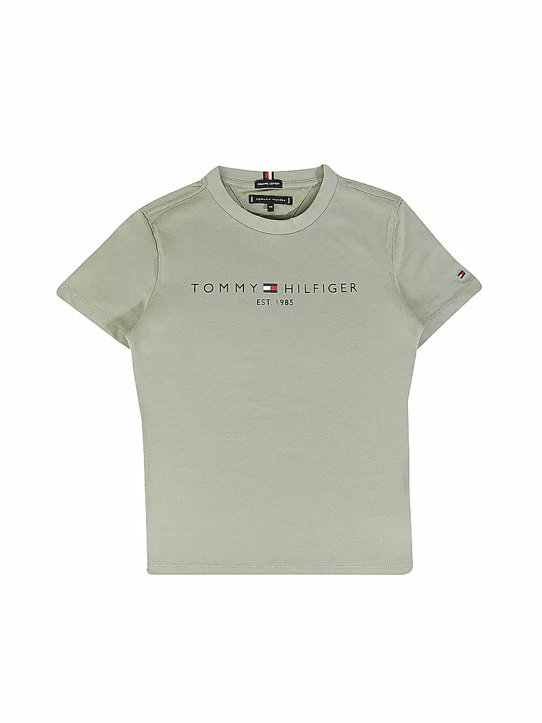 TOMMY HILFIGER | Jungen T-Shirt Logo Essential | olive