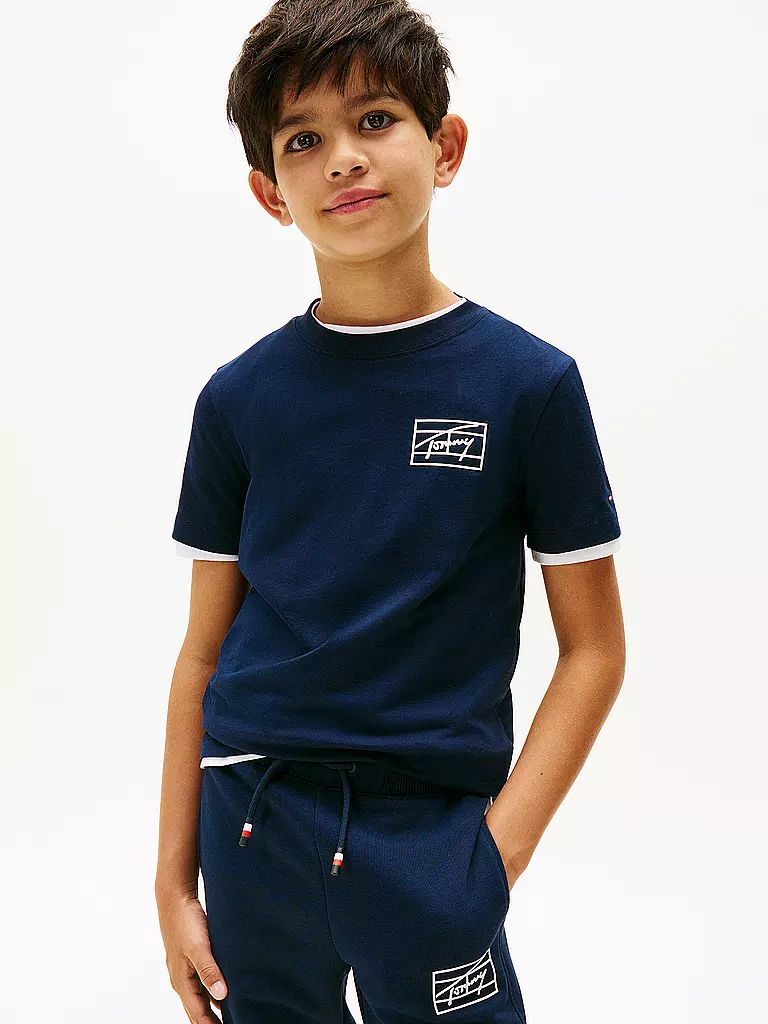 TOMMY HILFIGER | Jungen T-Shirt | dunkelblau