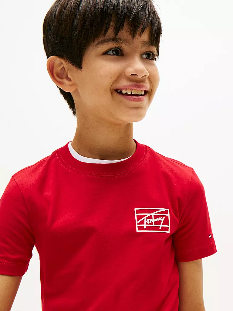 TOMMY HILFIGER | Jungen T-Shirt | rot