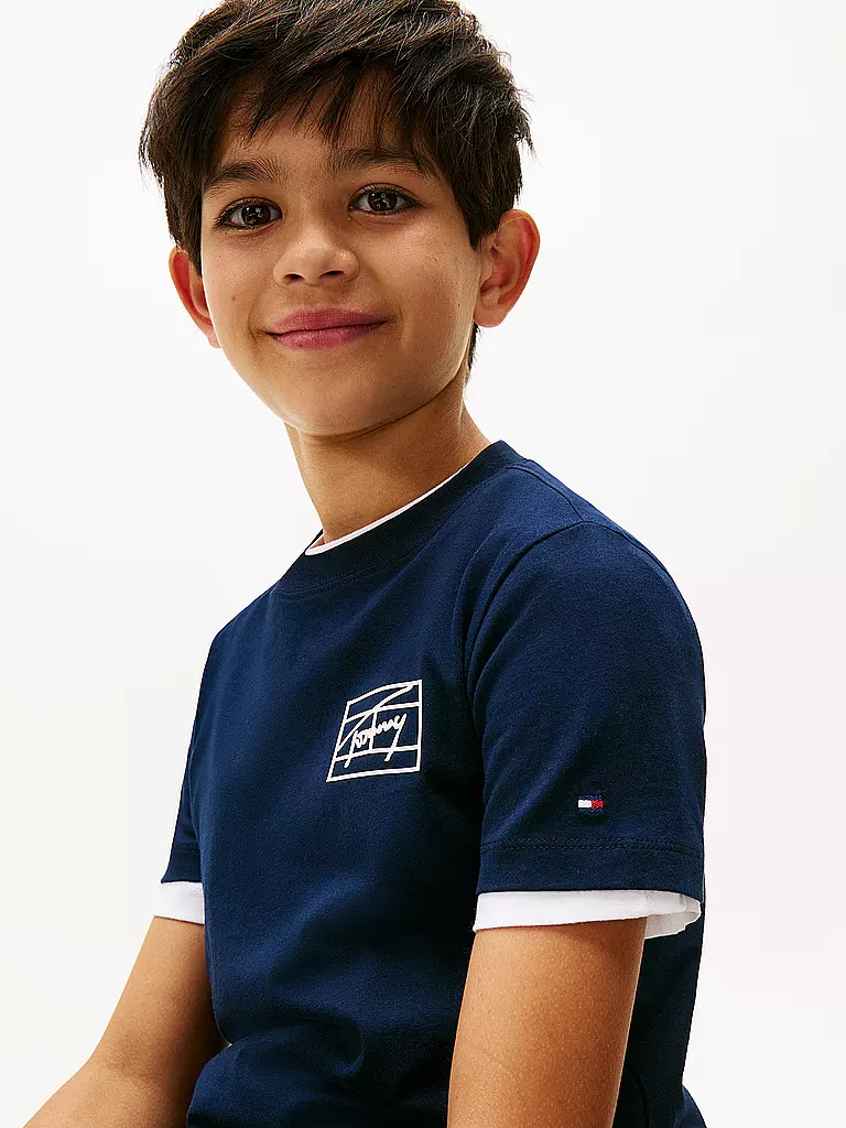 TOMMY HILFIGER | Jungen T-Shirt | dunkelblau