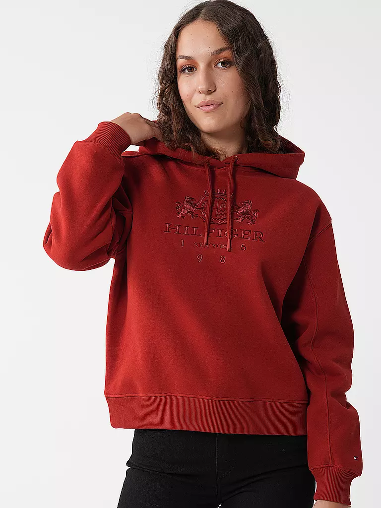 TOMMY HILFIGER | Kapuzenpullover - Hoodie | rot