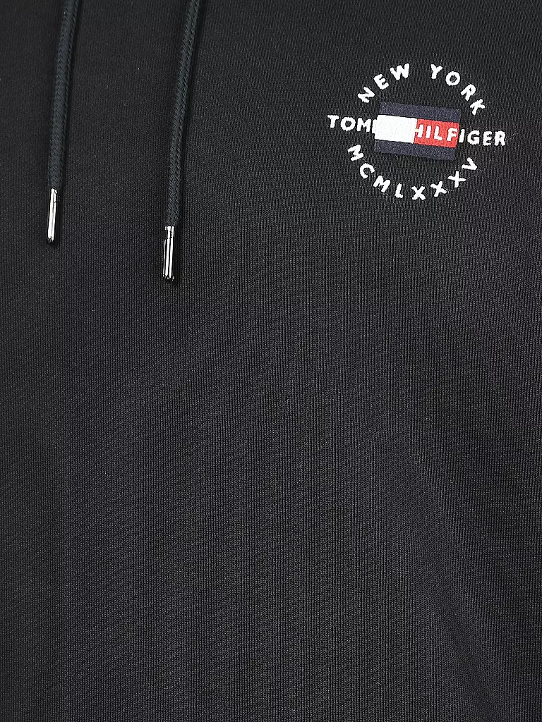 TOMMY HILFIGER | Kapuzensweater - Hoodie " Circle Chest Corp "  | blau