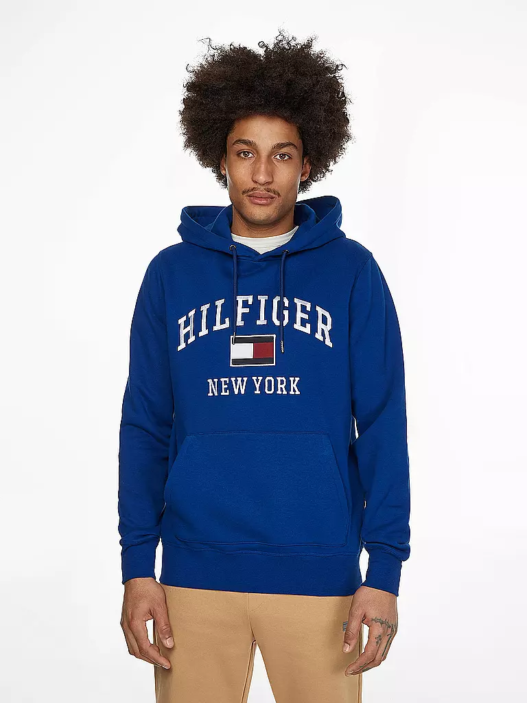 TOMMY HILFIGER | Kapuzensweater - Hoodie MODERN VARSITY | blau