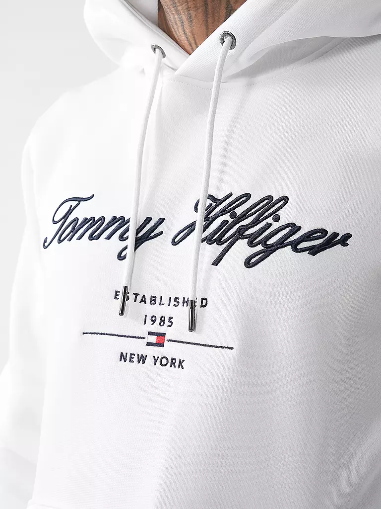 TOMMY HILFIGER | Kapuzensweater - Hoodie | weiss