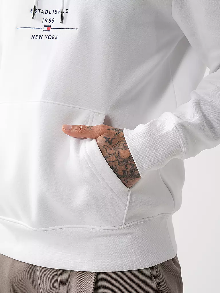 TOMMY HILFIGER | Kapuzensweater - Hoodie | weiss