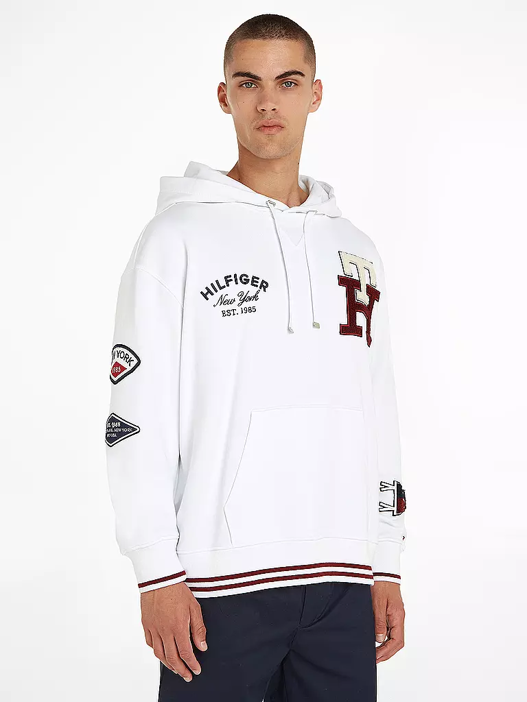 TOMMY HILFIGER | Kapuzenswetaer - Hoodie  | weiss