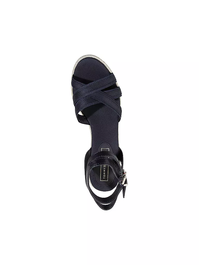 TOMMY HILFIGER | Keil-Sandaletten "Iconic Elba" | blau