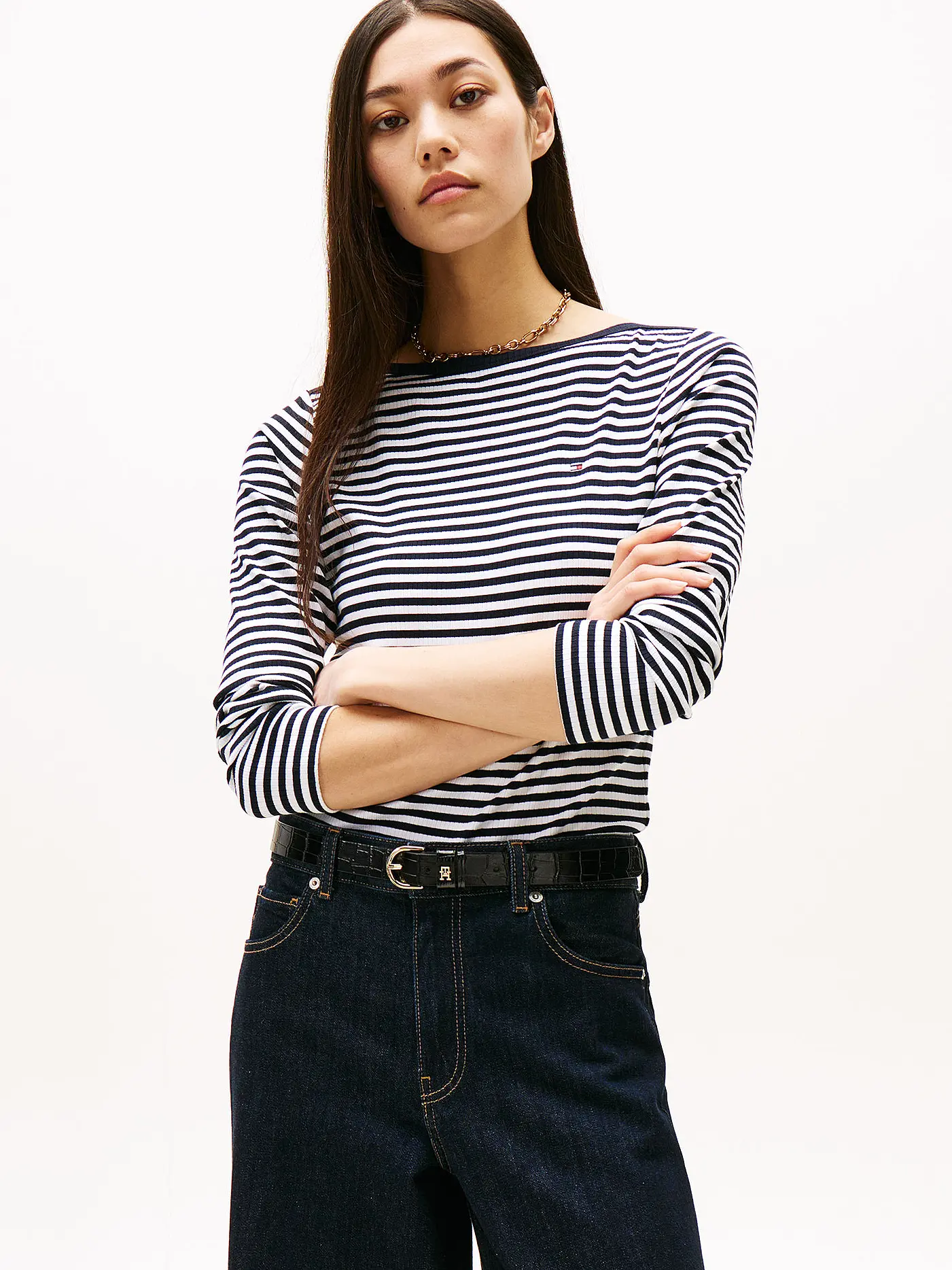 TOMMY HILFIGER | Langarmshirt  | dunkelblau