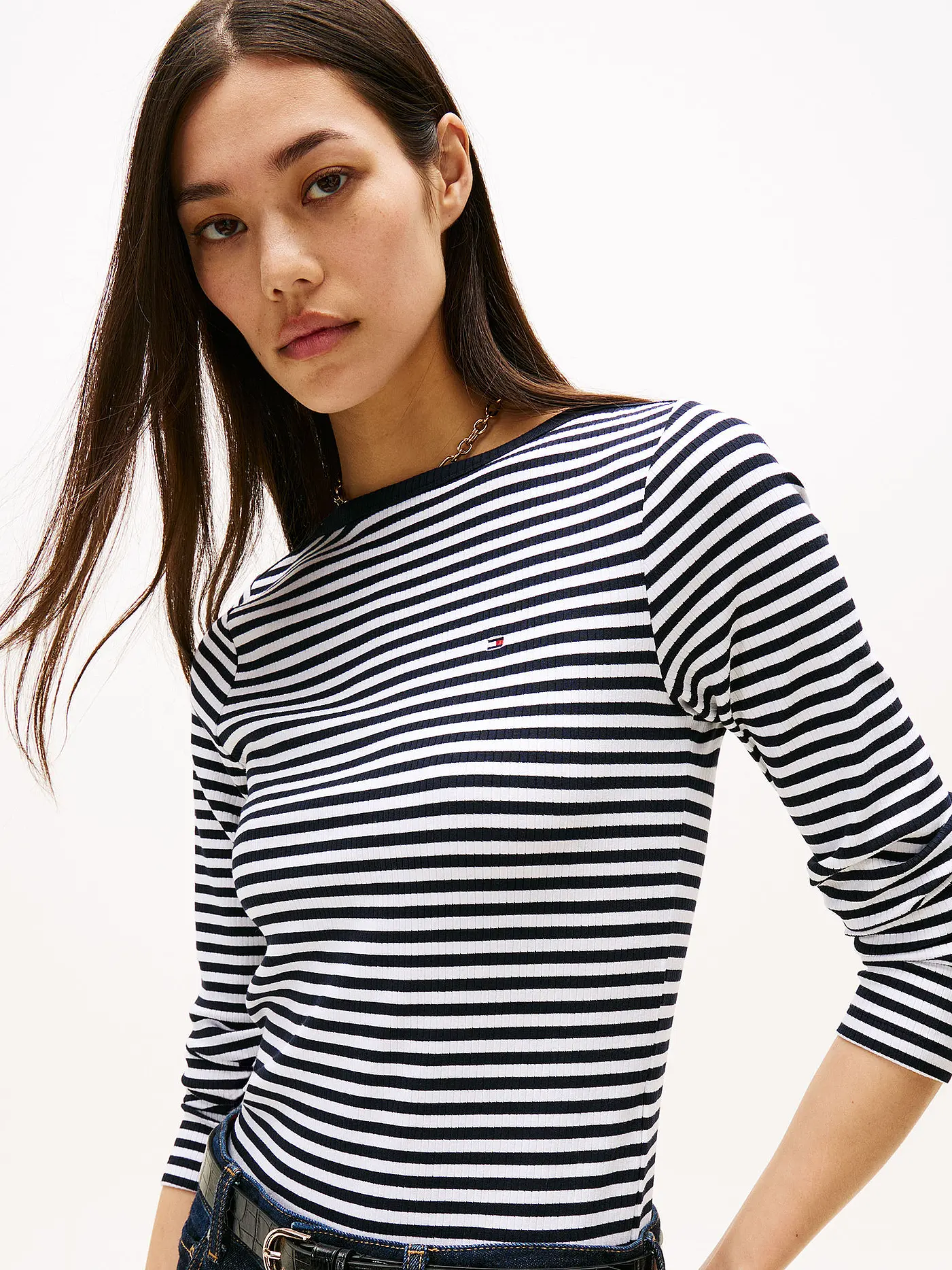 TOMMY HILFIGER | Langarmshirt  | dunkelblau