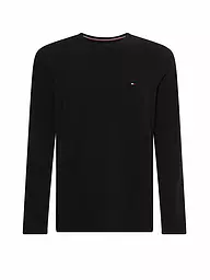 TOMMY HILFIGER | Langarmshirt Slim Fit | schwarz