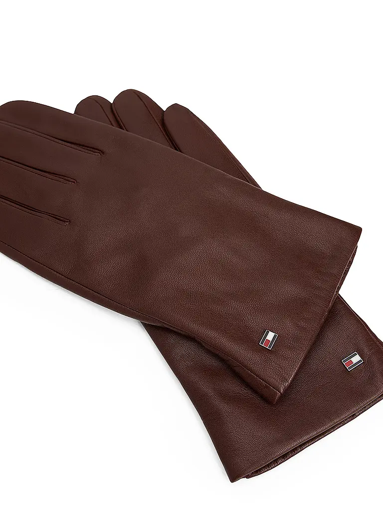 TOMMY HILFIGER | Lederhandschuhe | braun