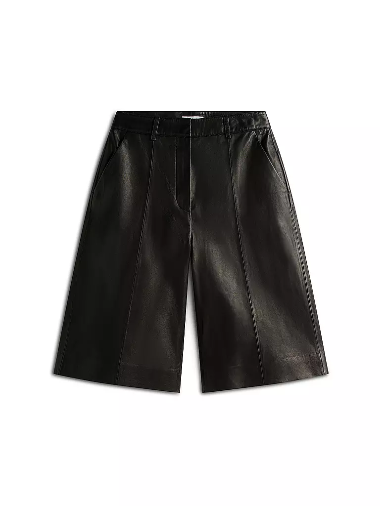 TOMMY HILFIGER | Lederhose | schwarz