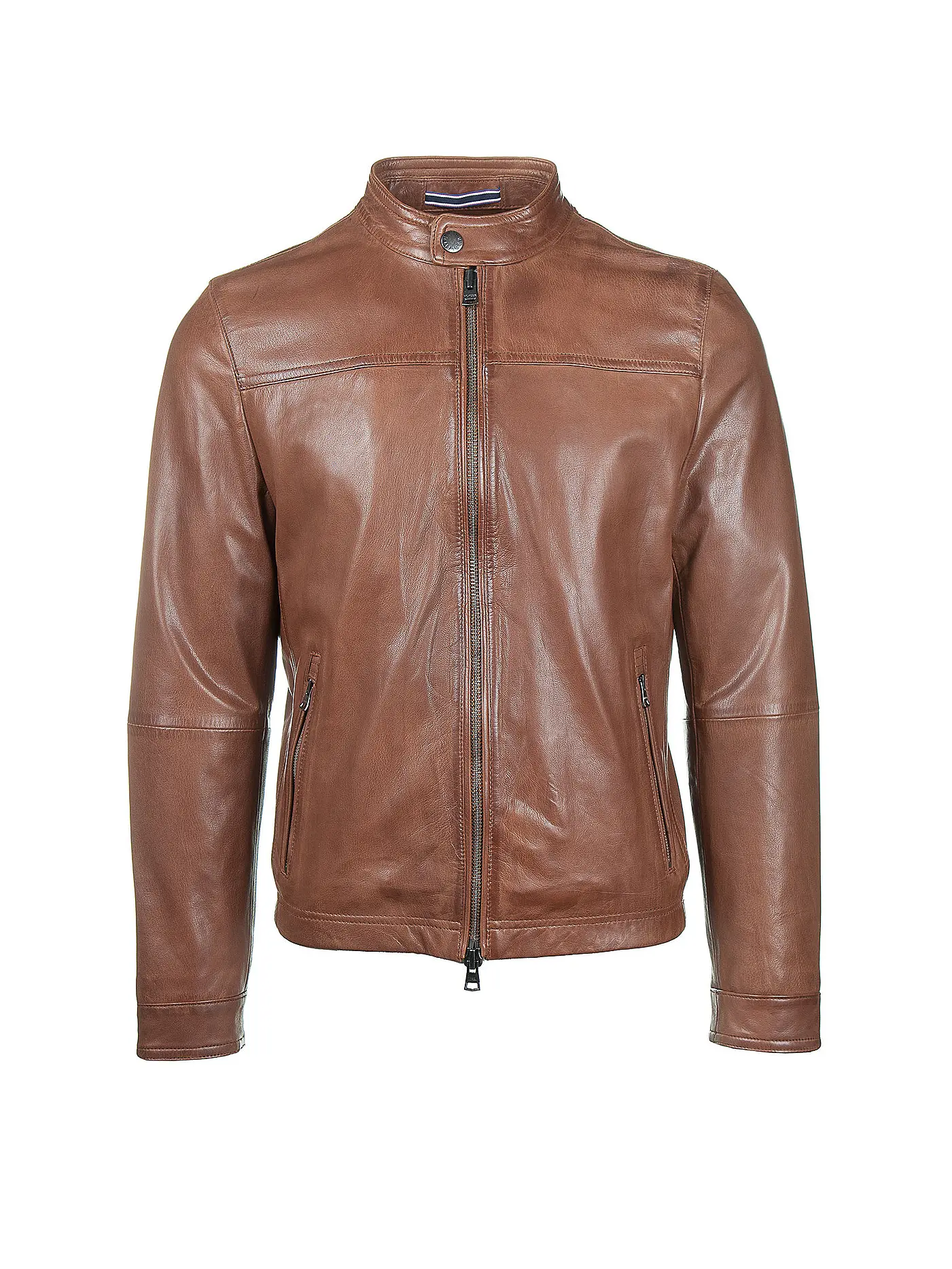 TOMMY HILFIGER | Lederjacke "Stanford" | braun